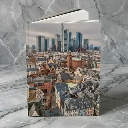 Frankfurt Skyline Old Town Aerial City View