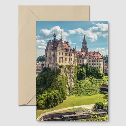 Sigmaringen Castle on Rocky Cliff Germany