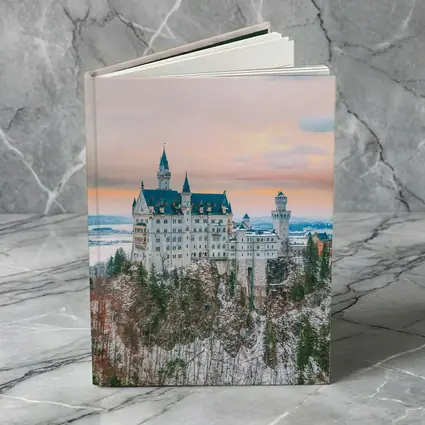 Neuschwanstein Castle Winter Sunset Bavaria Germany