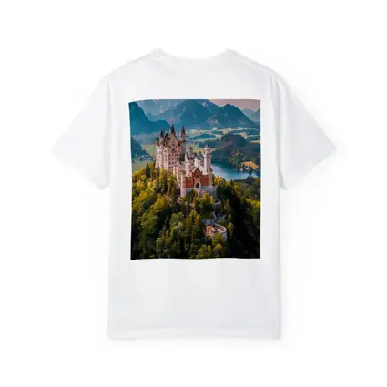 Neuschwanstein Castle Alps Forest Aerial View