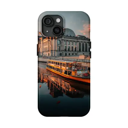 Reichstag Building Berlin River Sunset View