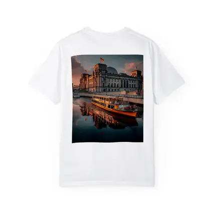 Reichstag Building Berlin River Sunset View
