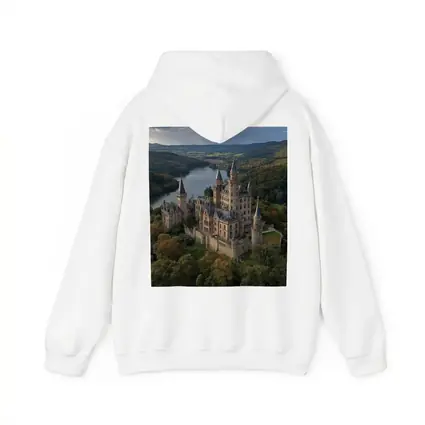 Medieval Castle Aerial View Forest Lake