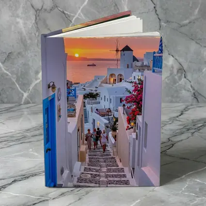 Santorini Oia Village Sunset Sea View