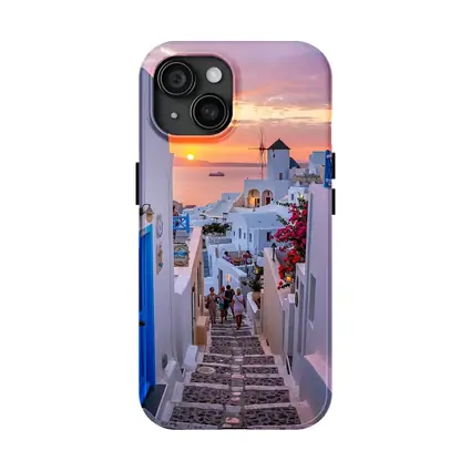 Santorini Oia Village Sunset Sea View