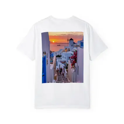 Santorini Oia Village Sunset Sea View