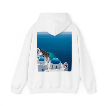 Santorini Blue Domes White Village Sea View