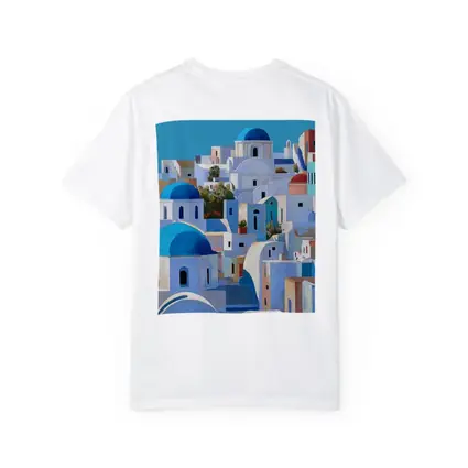 Santorini Blue Domed Churches White Village