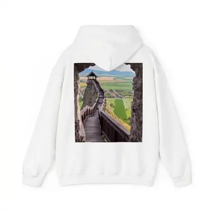 Medieval Castle Wooden Stairs Valley View