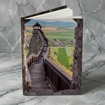Medieval Castle Wooden Stairs Valley View