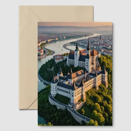 Gothic Castle Aerial View River City