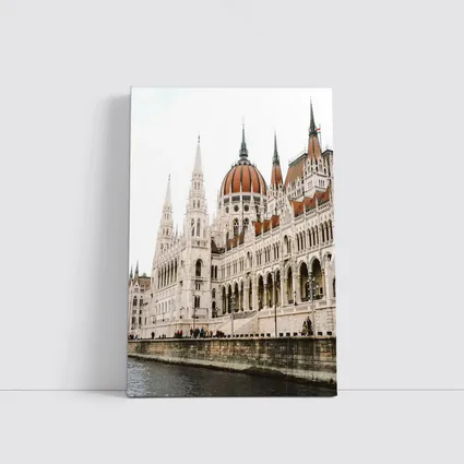 Hungarian Parliament Building Budapest Riverside View