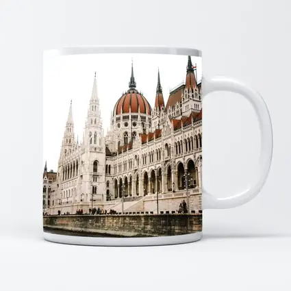 Hungarian Parliament Building Budapest Riverside View