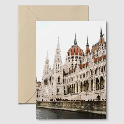 Hungarian Parliament Building Budapest Riverside View