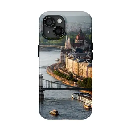 Budapest Parliament Building Danube River View