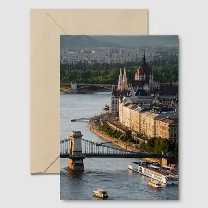 Budapest Parliament Building Danube River View