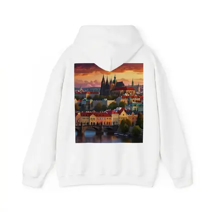 Prague Castle Skyline at Dramatic Sunset