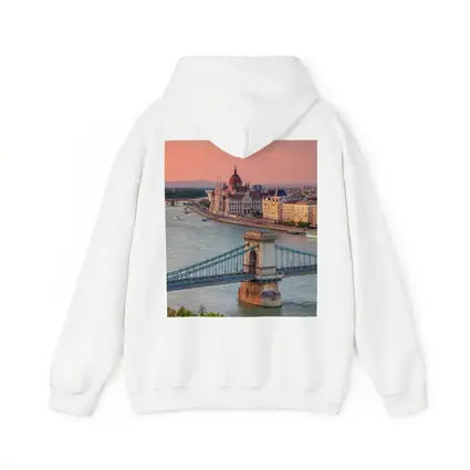 Budapest Chain Bridge Danube River Sunset
