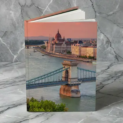 Budapest Chain Bridge Danube River Sunset
