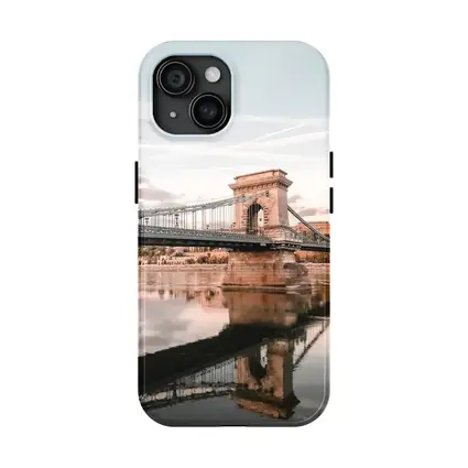 Budapest Chain Bridge Danube River Sunset
