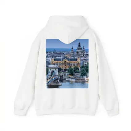 Budapest Chain Bridge Danube River City View