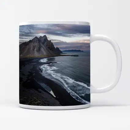 Vestrahorn Mountain Black Sand Beach Iceland