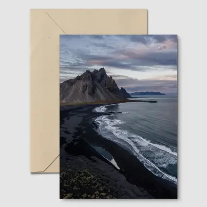 Vestrahorn Mountain Black Sand Beach Iceland