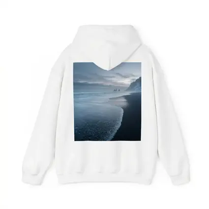 Black Sand Beach Iceland Moody Winter Seascape