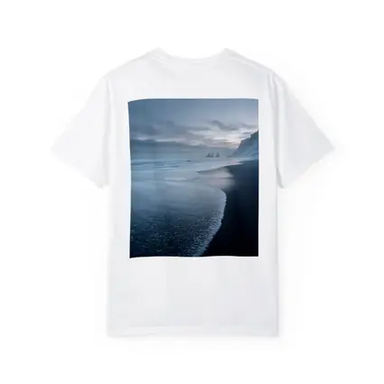 Black Sand Beach Iceland Moody Winter Seascape