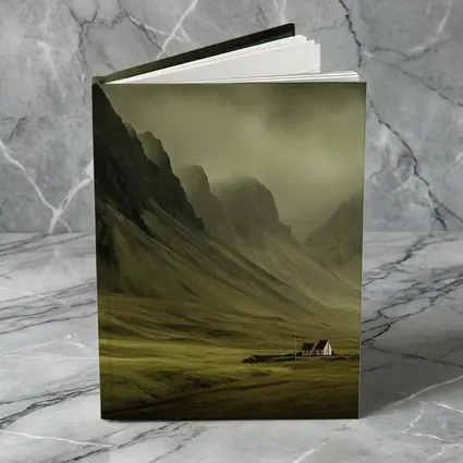 Dramatic Mountain Valley Iceland Moody Landscape