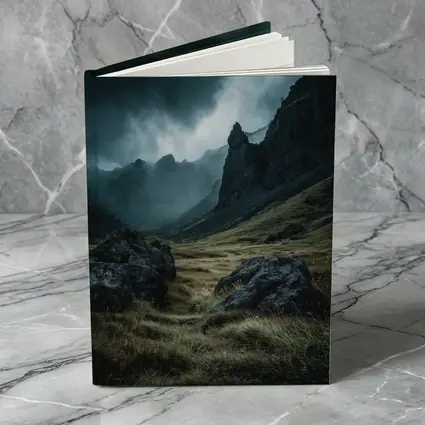 Dark Moody Mountain Valley Storm Clouds