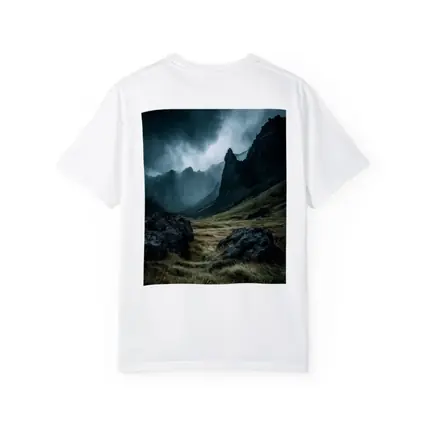 Dark Moody Mountain Valley Storm Clouds