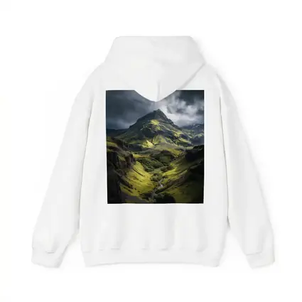Moody Green Iceland Mountain Valley Landscape
