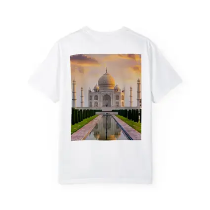 Taj Mahal Sunset Golden Sky India