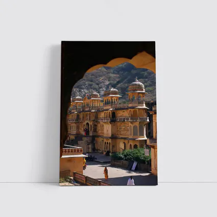 Galta Ji Temple Jaipur India Arch View