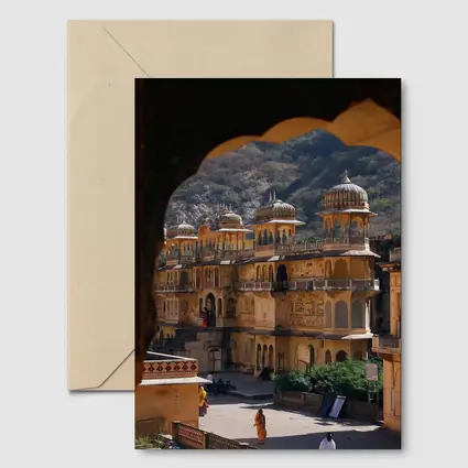 Galta Ji Temple Jaipur India Arch View