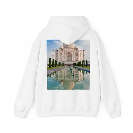 Taj Mahal Reflection Pool Blue Sky