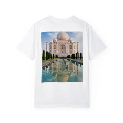 Taj Mahal Reflection Pool Blue Sky