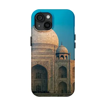 Taj Mahal Dome Blue Sky India