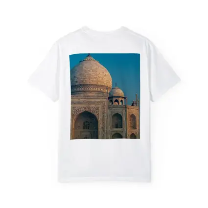 Taj Mahal Dome Blue Sky India