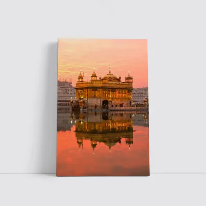 Golden Temple Amritsar Sunset Reflection