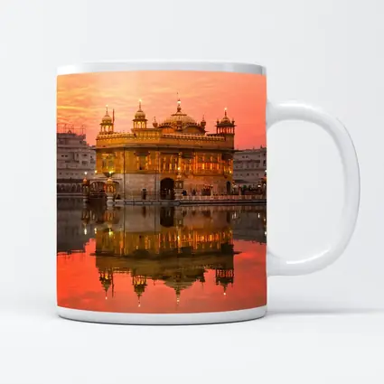 Golden Temple Amritsar Sunset Reflection