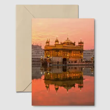 Golden Temple Amritsar Sunset Reflection