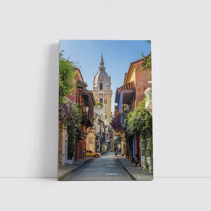 Cartagena Colombia Old Town Cathedral Street