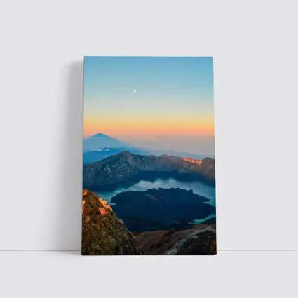 Rinjani Volcano Crater Lake Sunrise View