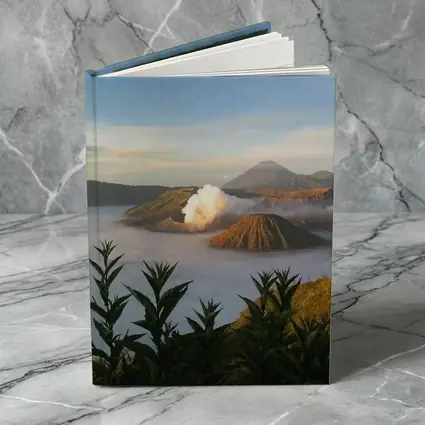 Mount Bromo Volcano Erupting Above Clouds Indonesia