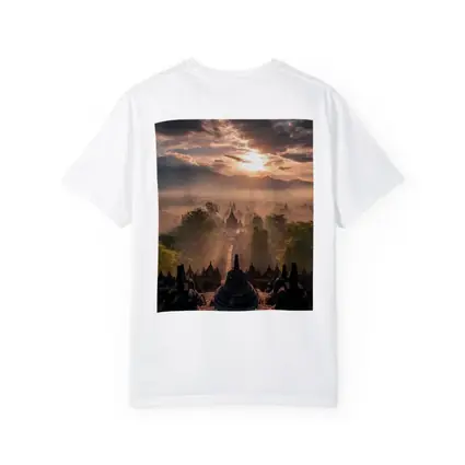 Borobudra Temple Sunrise Mist Indonesia