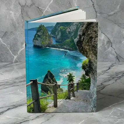 Tropical Cliffside Steps Leading To Ocean