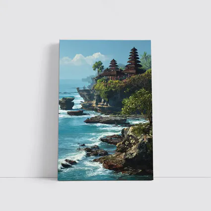 Tanah Lot Temple Bali Coastal Cliffside View