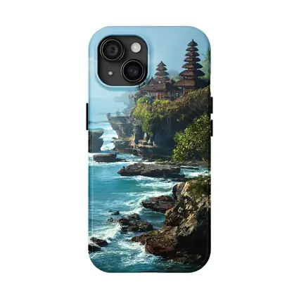 Tanah Lot Temple Bali Coastal Cliffside View